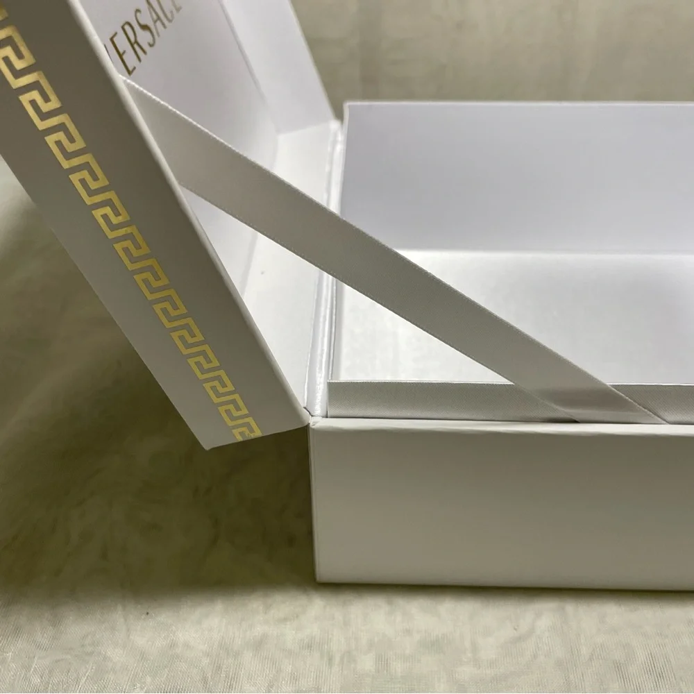 Versace White Box with Gold Versace Logo